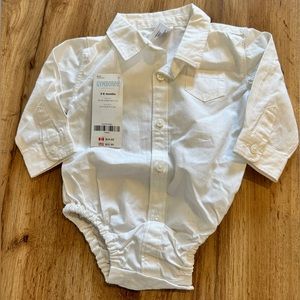 NWT gymboree dressy button up onesie